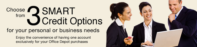 SMART Credit Account Options: Personal & Business Credit Cards at Office Depot