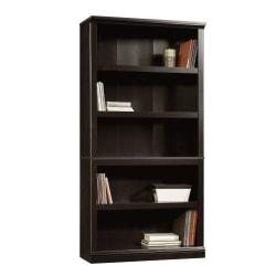 Sauder 5-Shelf Bookcase - Black , Estate Black